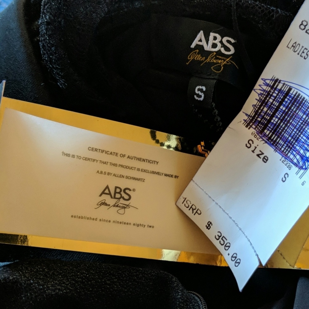 Allen Stewart abs long black dress knit Go… - Picture 7 of 8